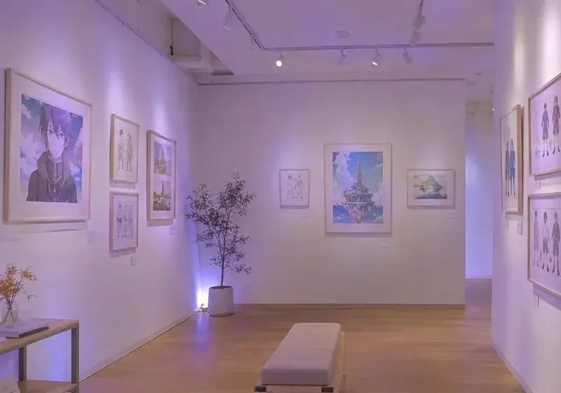 动漫之家本地推荐 上海玻璃花园原画展活动场景图